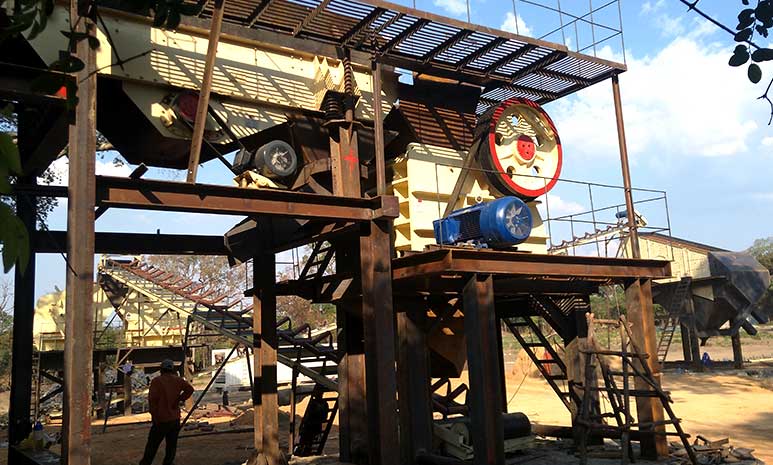 廣東某地100t/h焦炭破碎生產(chǎn)線