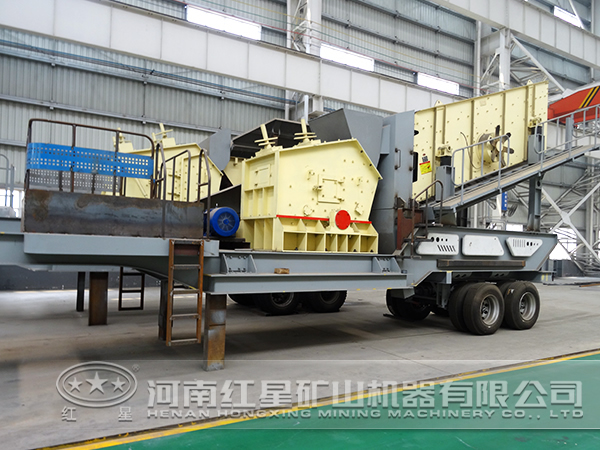花崗巖輪胎移動破碎站