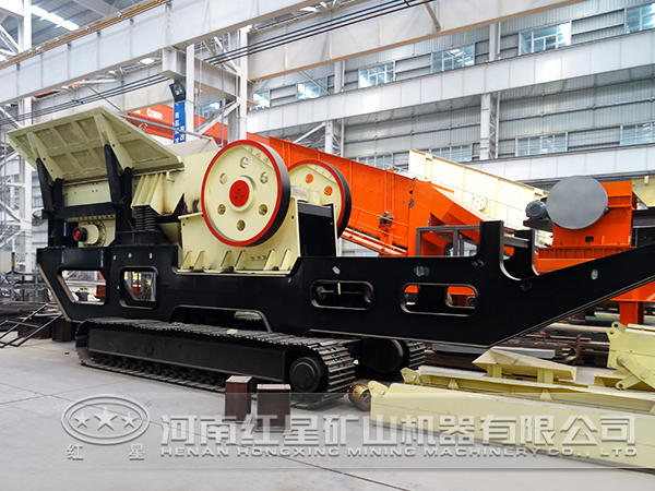 時產超150噸石英石移動破碎站