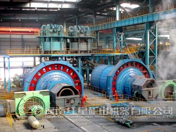 輝銅礦選礦生產線作業現場