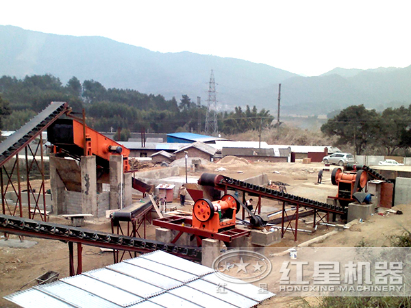 河卵石破碎工藝