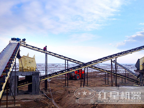 800噸鵝卵石制砂生產線