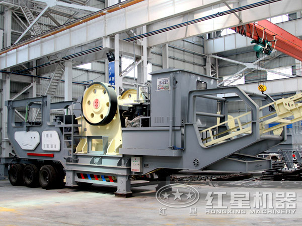 流動式青石打石子機車間