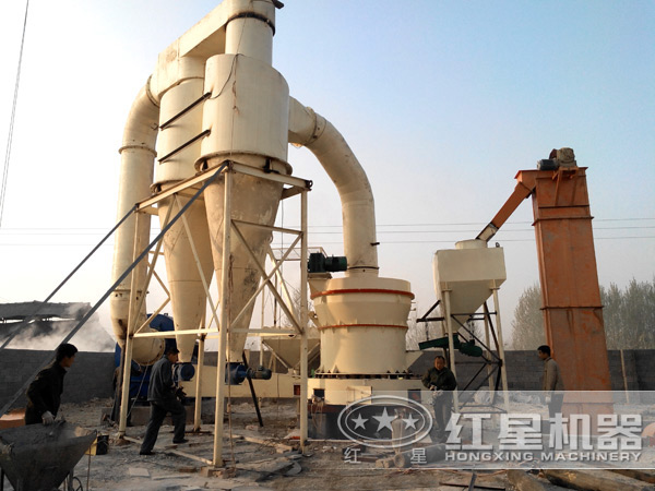 江西石灰石磨粉現場圖