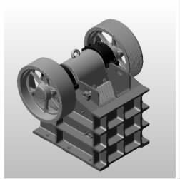 圖1.復擺式破碎機三維模型