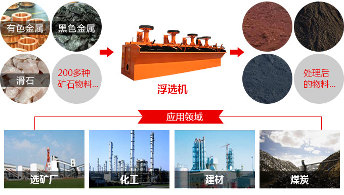 浮選機適用物料